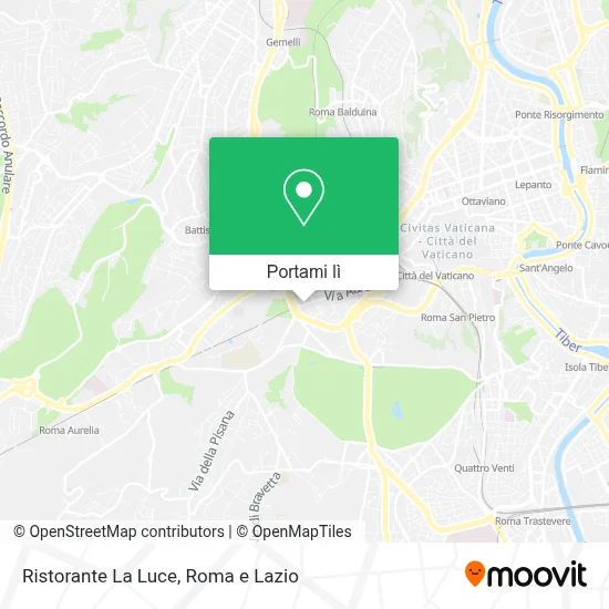 Mappa Ristorante La Luce