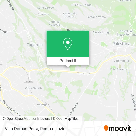 Mappa Villa Domus Petra