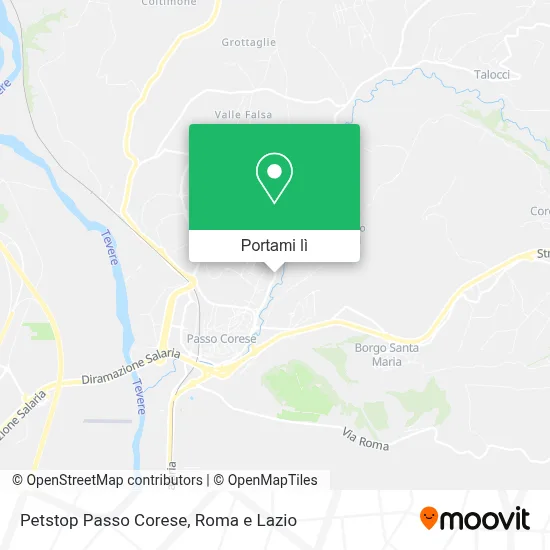 Mappa Petstop Passo Corese