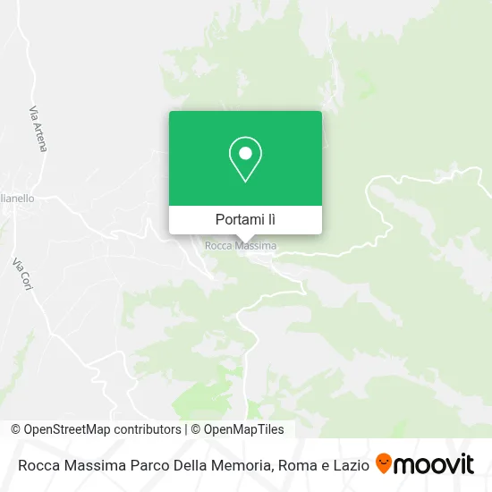 Mappa Rocca Massima Parco Della Memoria