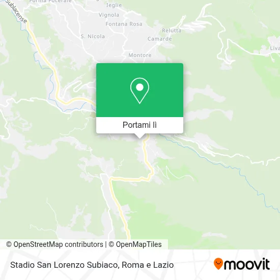 Mappa Stadio San Lorenzo Subiaco