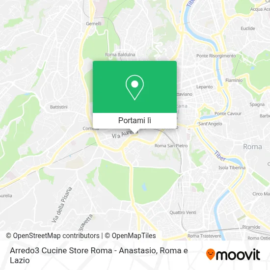 Mappa Arredo3 Cucine Store Roma - Anastasio