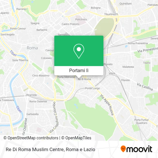 Mappa Re Di Roma Muslim Centre
