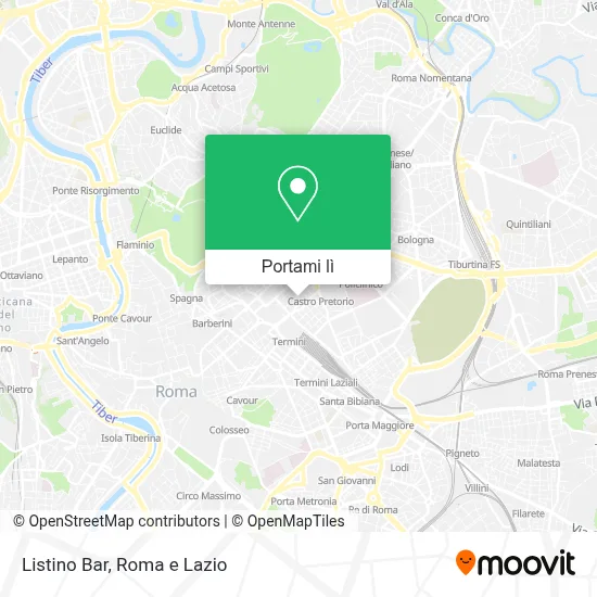 Mappa Listino Bar