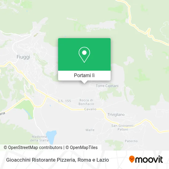Mappa Gioacchini Ristorante Pizzeria