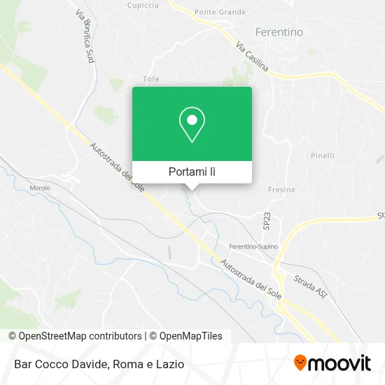 Mappa Bar Cocco Davide