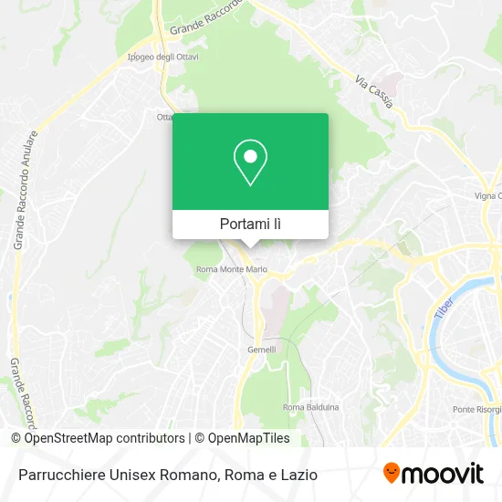 Mappa Parrucchiere Unisex Romano