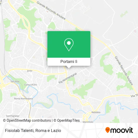 Mappa Fisiolab Talenti