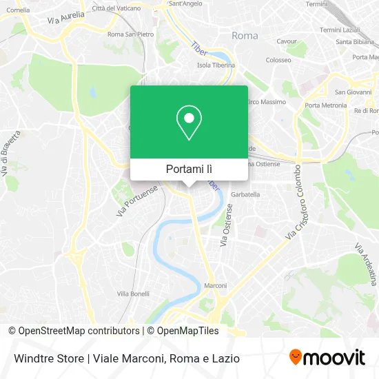 Mappa Windtre Store | Viale Marconi