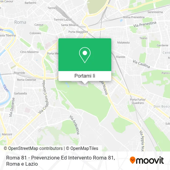 Mappa Roma 81 - Prevenzione Ed Intervento Roma 81