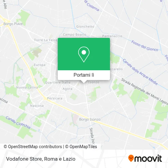 Mappa Vodafone Store