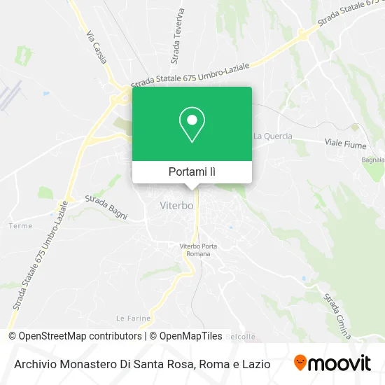 Mappa Archivio Monastero Di Santa Rosa