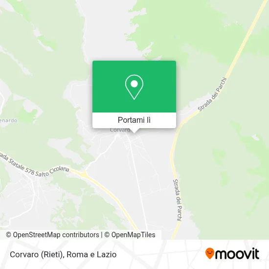 Mappa Corvaro (Rieti)