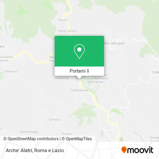Mappa Arche' Alatri
