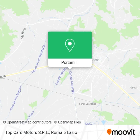Mappa Top Cars Motors S.R.L.