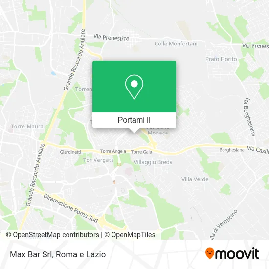 Mappa Max Bar Srl