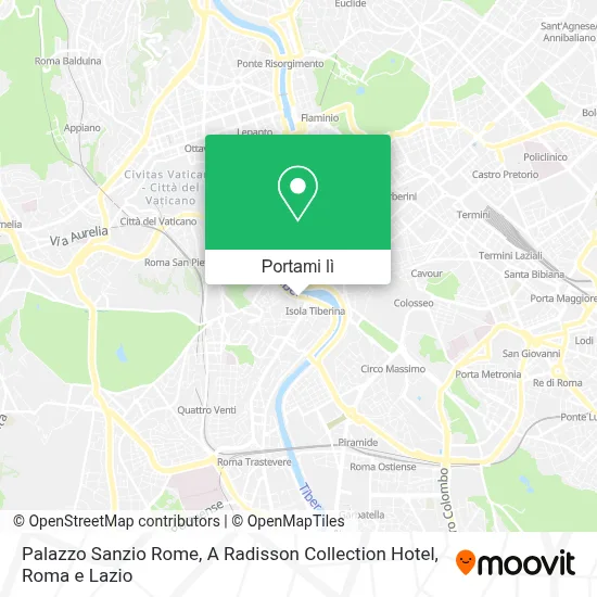 Mappa Palazzo Sanzio Rome, A Radisson Collection Hotel