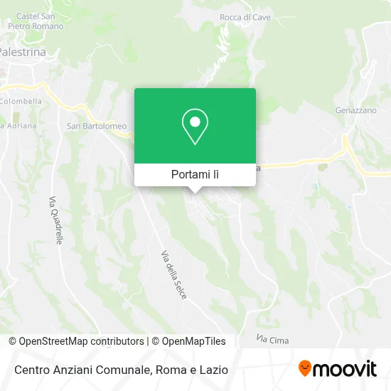 Mappa Centro Anziani Comunale