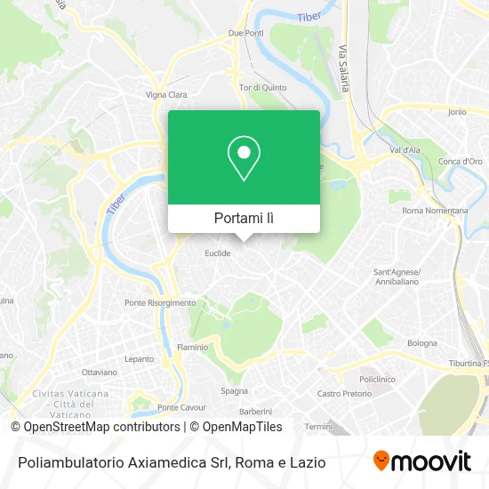 Mappa Poliambulatorio Axiamedica Srl