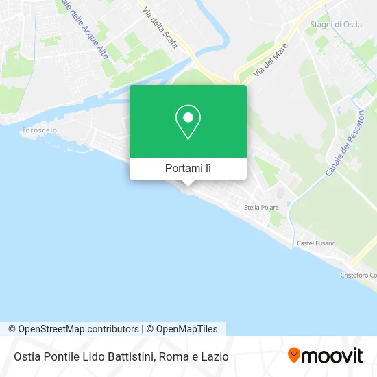 Mappa Ostia Pontile Lido Battistini