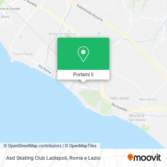 Mappa Asd Skating Club Ladispoli