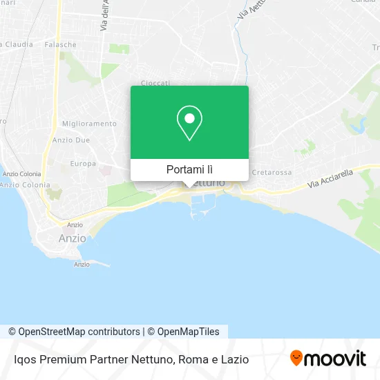 Mappa Iqos Premium Partner Nettuno