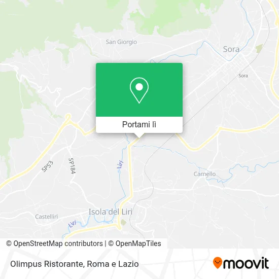 Mappa Olimpus Ristorante