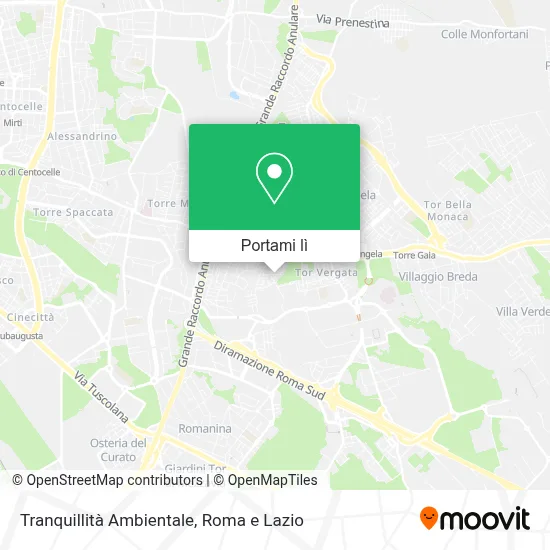Mappa Tranquillità Ambientale