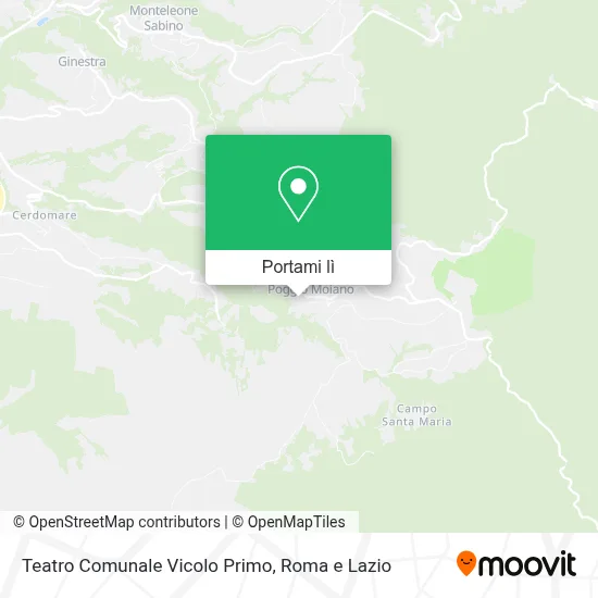 Mappa Teatro Comunale Vicolo Primo