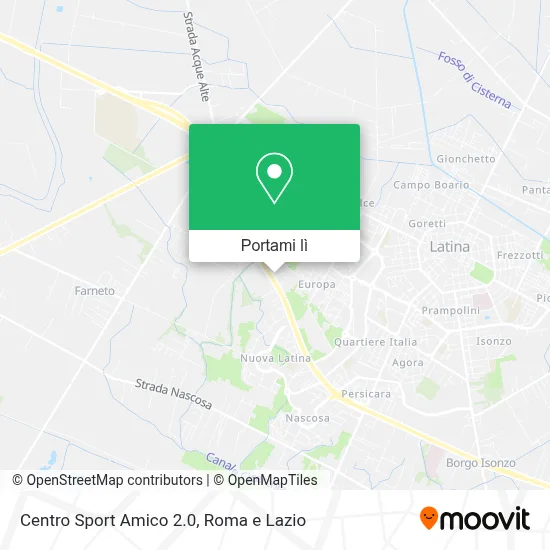 Mappa Centro Sport Amico 2.0