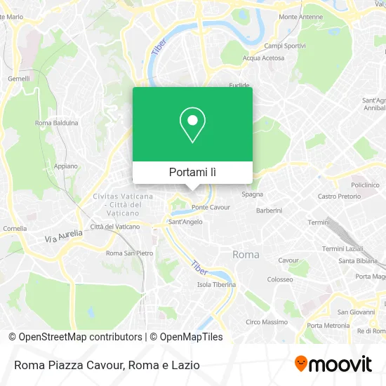 Mappa Roma Piazza Cavour