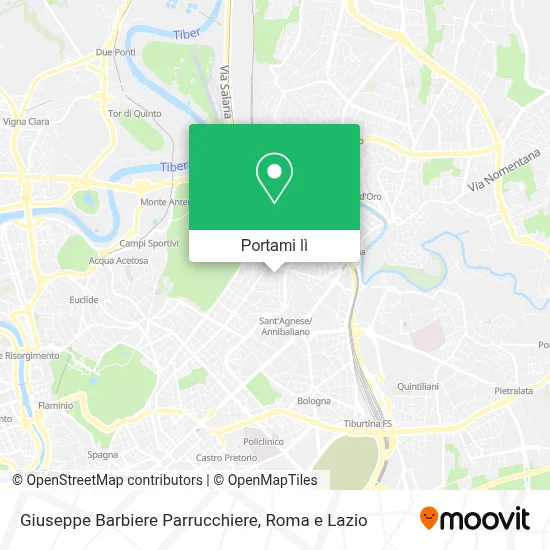 Mappa Giuseppe Barbiere Parrucchiere