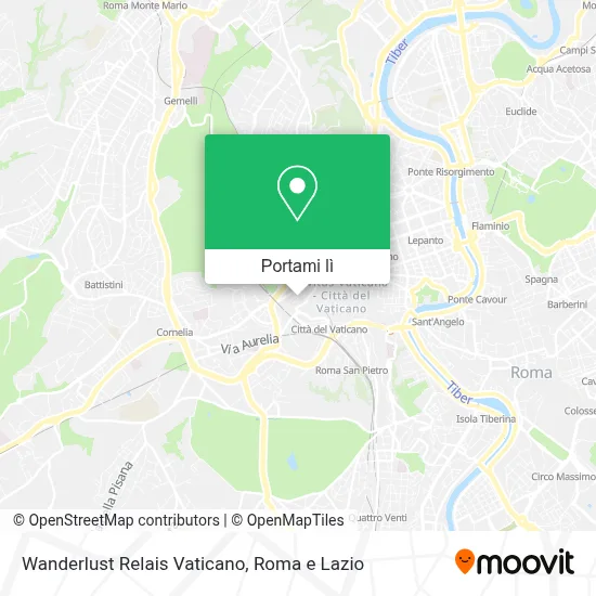 Mappa Wanderlust Relais Vaticano