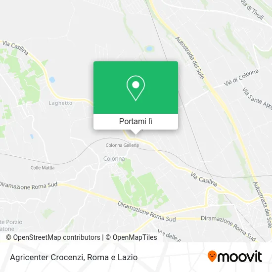 Mappa Agricenter Crocenzi