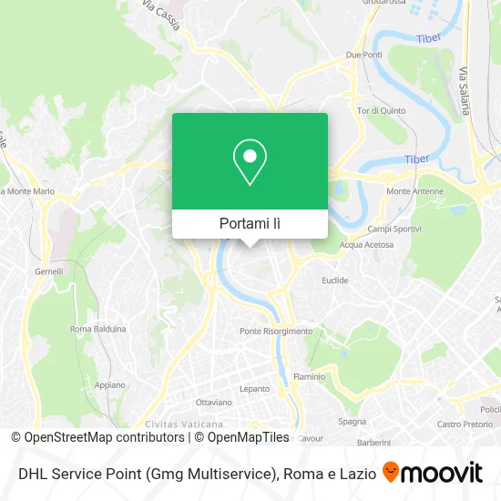 Mappa DHL Service Point (Gmg Multiservice)