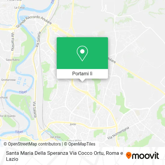 Mappa Santa Maria Della Speranza Via Cocco Ortu