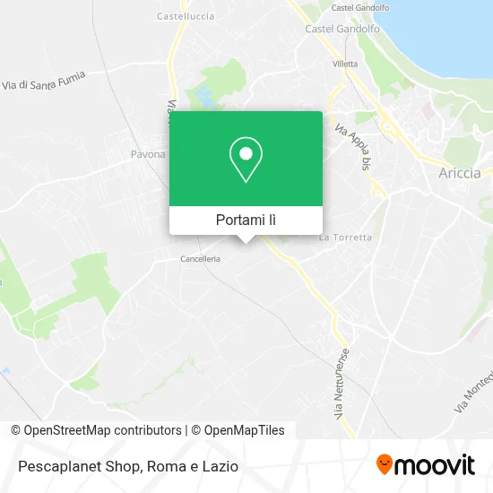Mappa Pescaplanet Shop