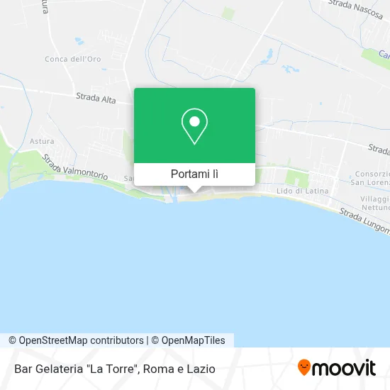 Mappa Bar Gelateria "La Torre"