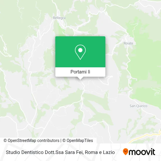 Mappa Studio Dentistico Dott.Ssa Sara Fei