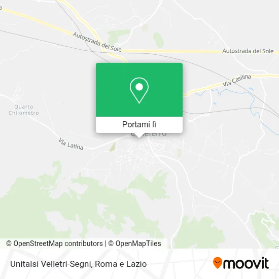 Mappa Unitalsi Velletri-Segni
