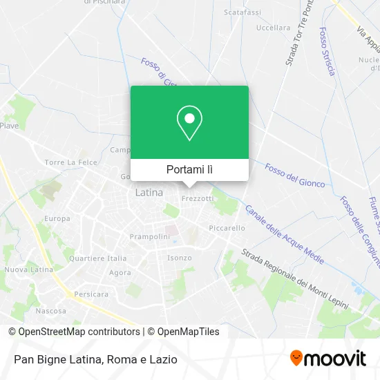 Mappa Pan Bigne Latina