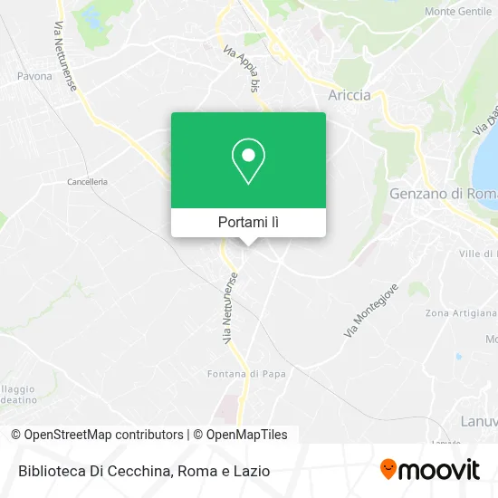 Mappa Biblioteca Di Cecchina