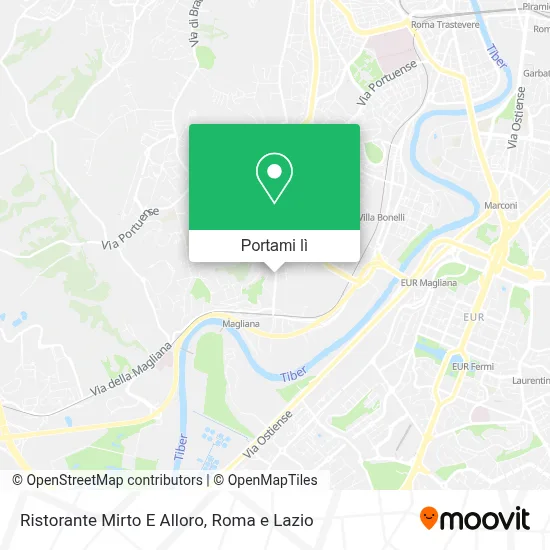 Mappa Ristorante Mirto E Alloro