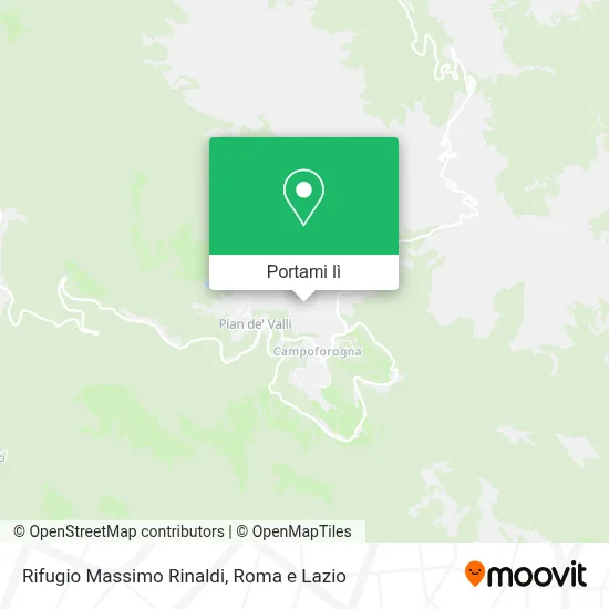 Mappa Rifugio Massimo Rinaldi