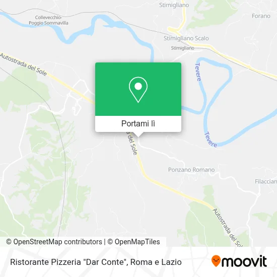 Mappa Ristorante Pizzeria "Dar Conte"