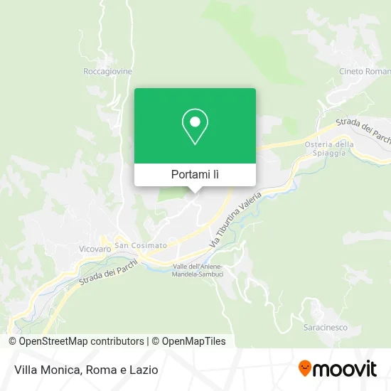 Mappa Villa Monica