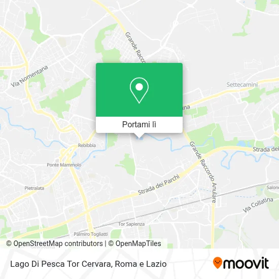 Mappa Lago Di Pesca Tor Cervara