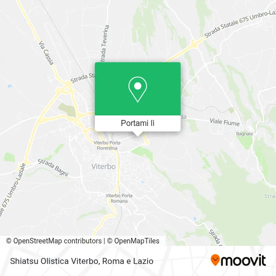 Mappa Shiatsu Olistica Viterbo