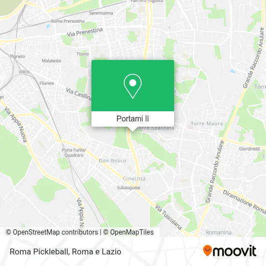 Mappa Roma Pickleball