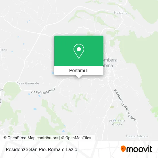 Mappa Residenze San Pio